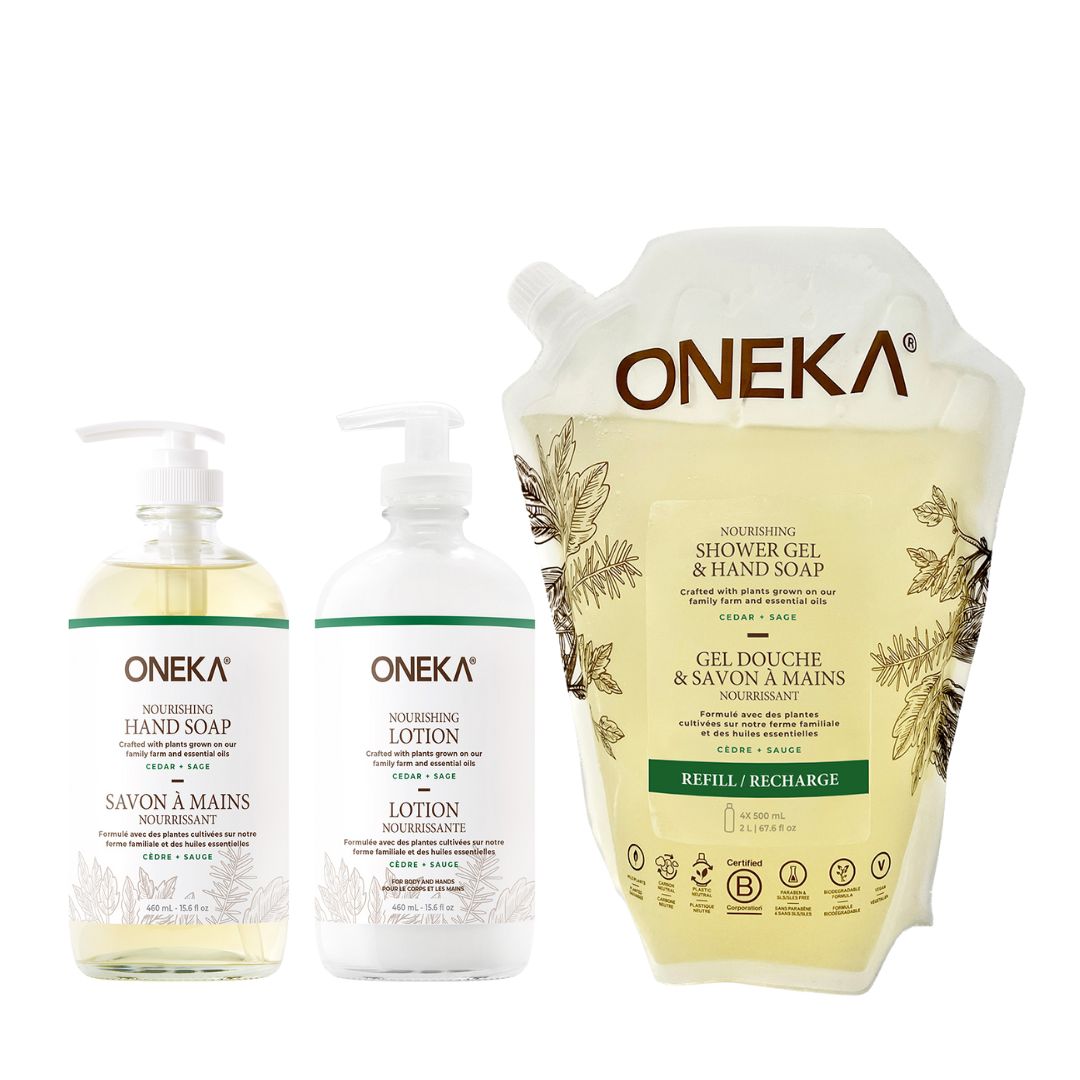 Cedar & Sage Body & Hand Care Trio