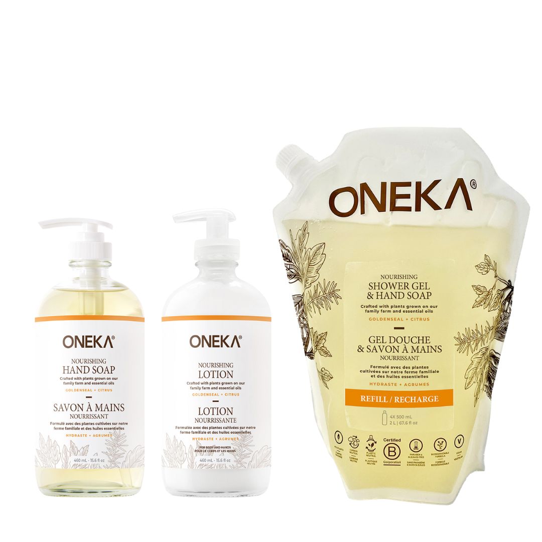 Goldenseal & Citrus Body & Hand Care Trio