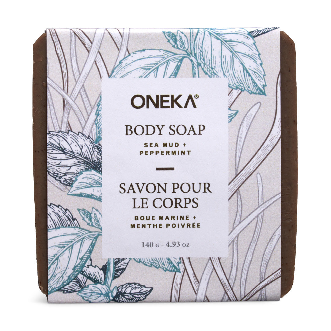 Peppermint and Grey Clay soap bar