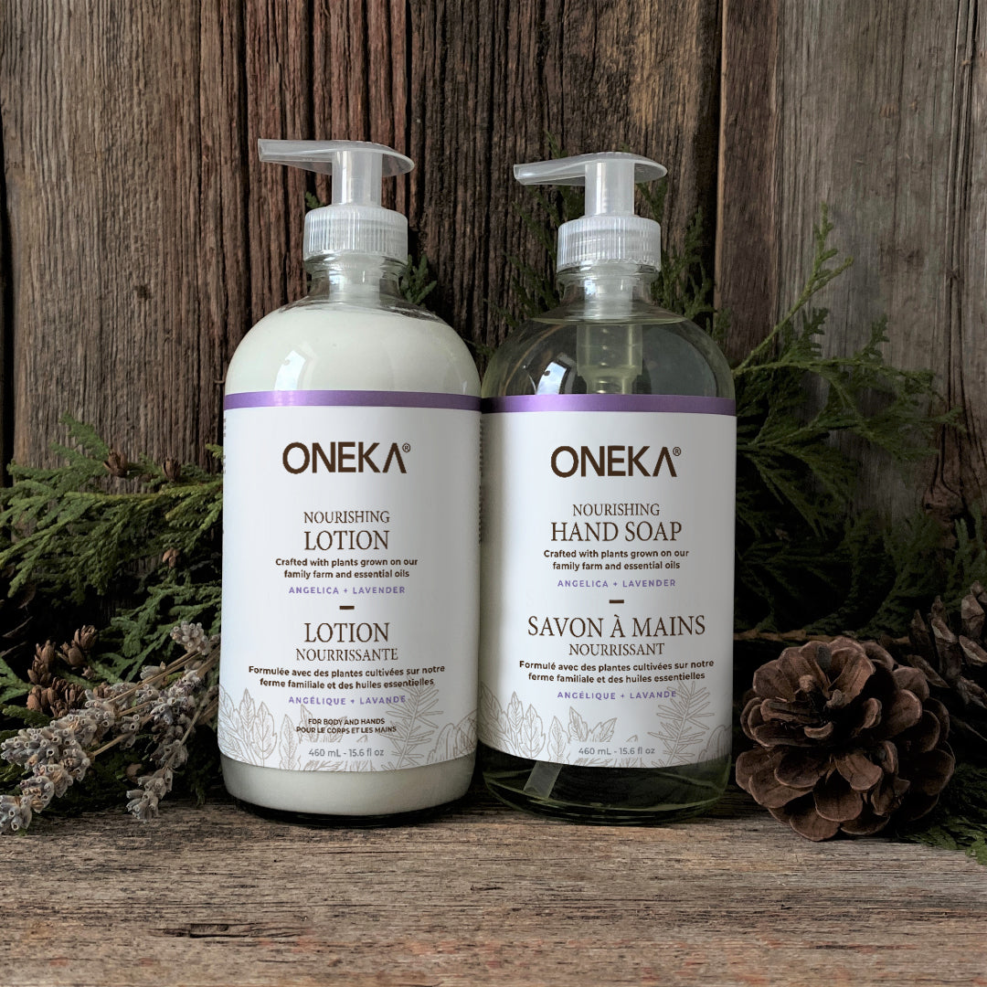 Angelica & Lavender Nourishing Lotion and Hand Soap Duo