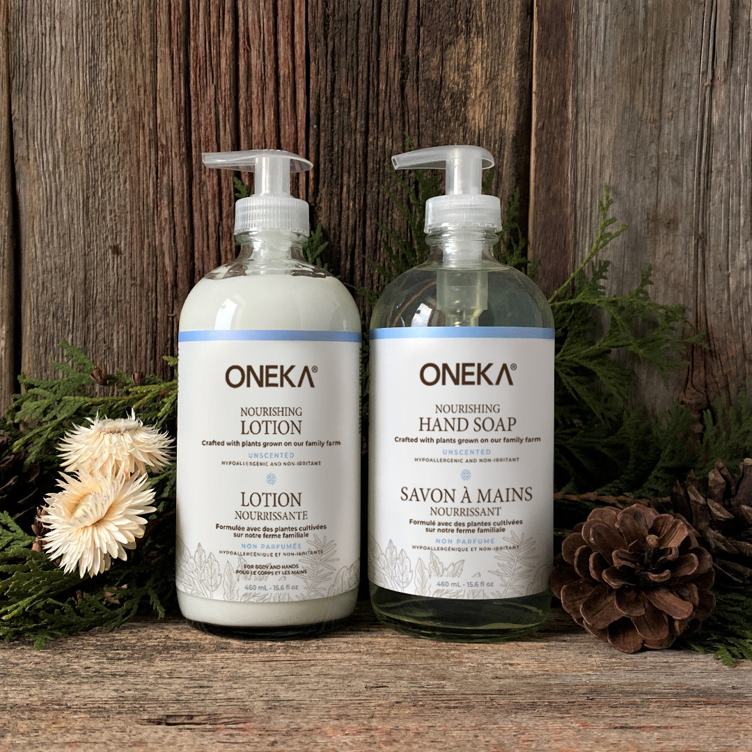 Unscented Nourishing Lotion and Hand Soap Duo