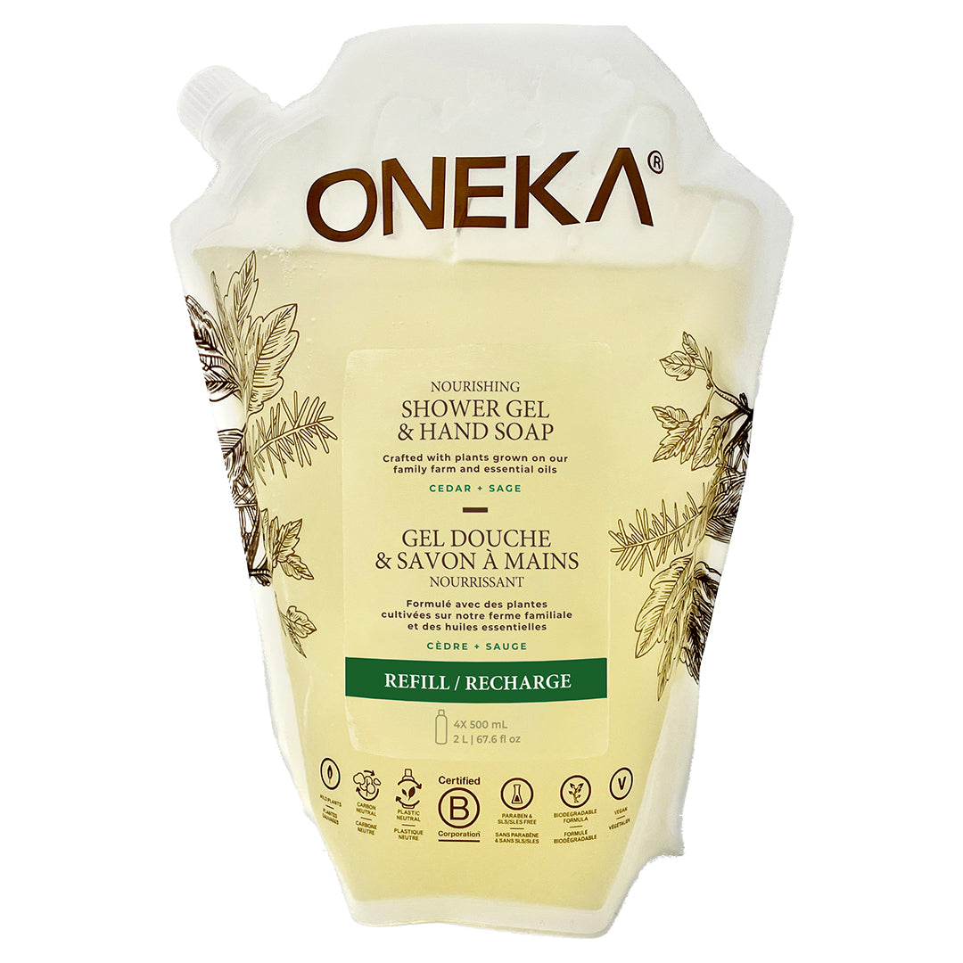 Cedar & Sage Shower Gel and Hand Soap 2L Refill
