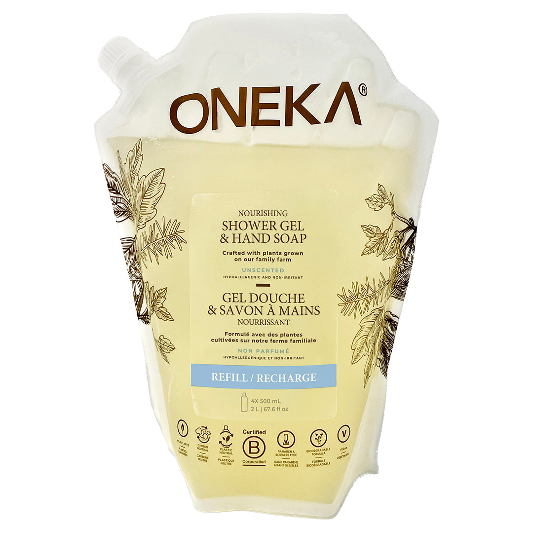 Unscented  Shower Gel and Hand Soap 2L Refill