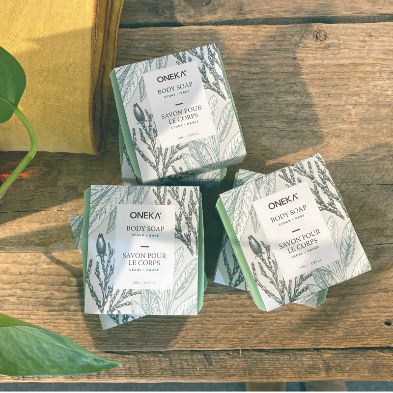 Cedar & Sage Soap - 6 pack (with label)