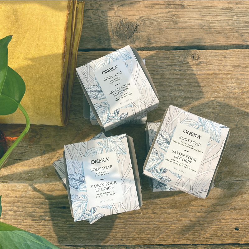 Peppermint and Grey Clay - 6 pack (with label)