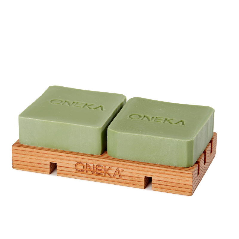 Cedar wood soap holder