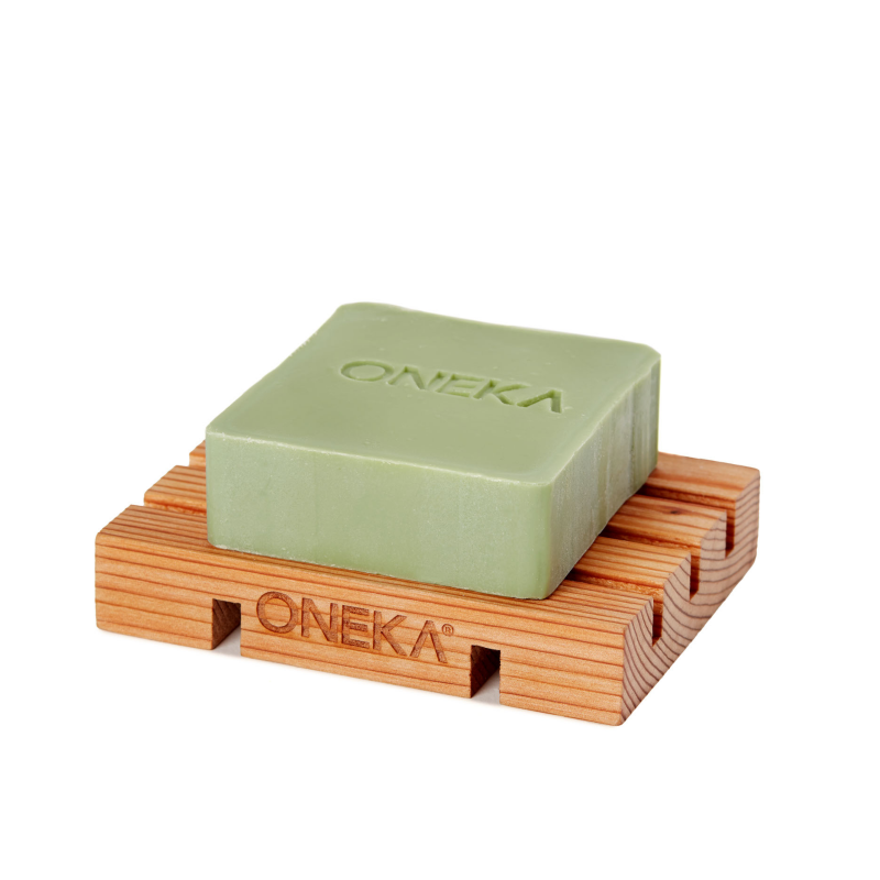 Cedar wood soap holder