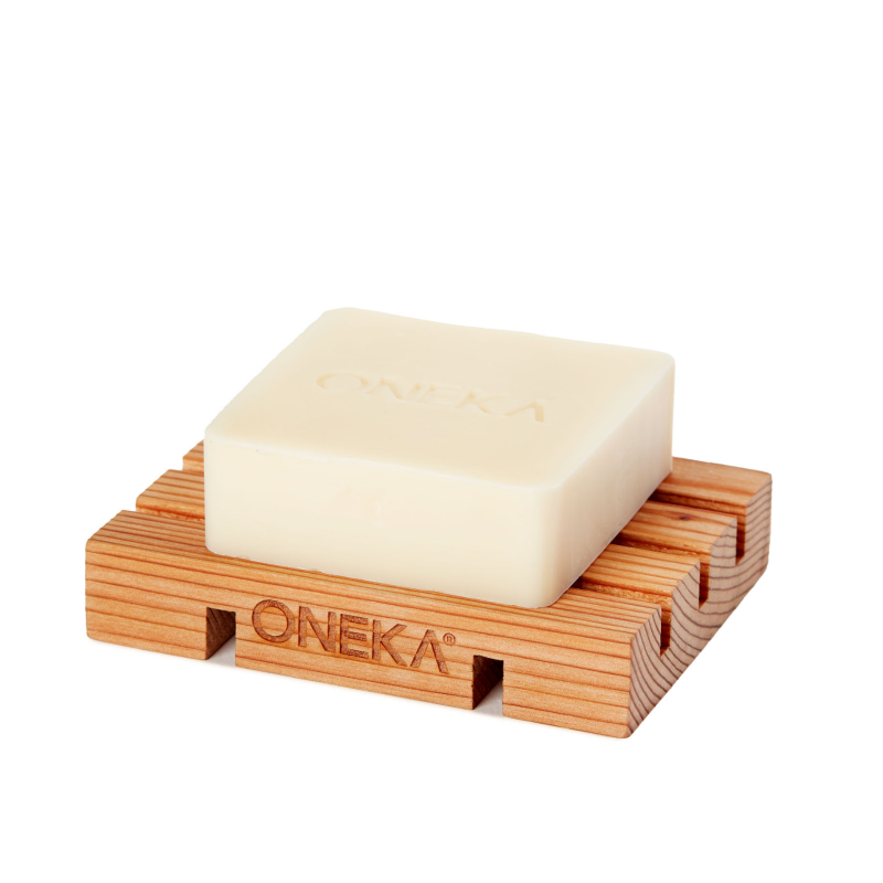 Cedar wood soap holder